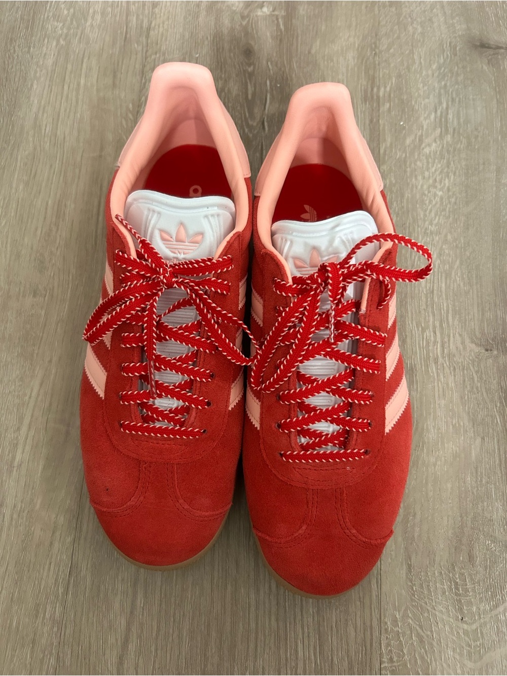 adidas Women's Red & Pink Suede Classic Sneakers (Scarlet Glow)